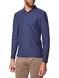 Logostickerei auf der Brust Pierre Cardin Herren Polo-Shirt Langarm 1/1 PoloKN  Männer Polo-Hemd  Modern Fit  Authentic Blue 3053 6323