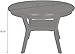 New Classic Furniture Gia 5-Piece Round Dining Set with 1 Dining Table and 4 Chairs, 47-Inch, Gray