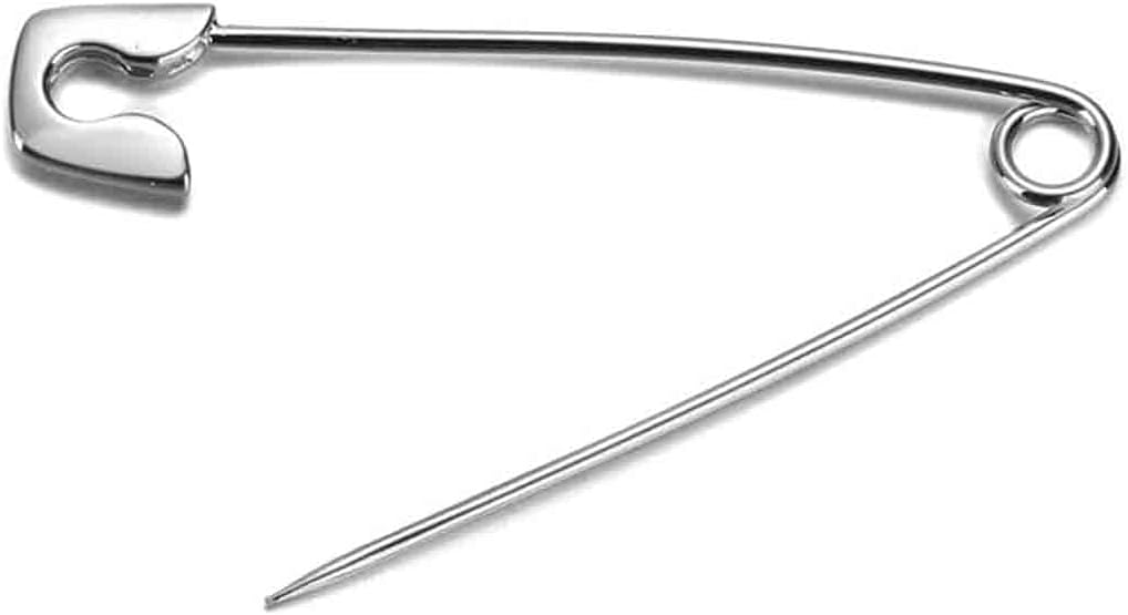 925 Sterling Silver Safety Brooch Pins Sweater Shawl Clips Collar Brooch Pin for Women Jewelry Making DIY Crafts Accessories