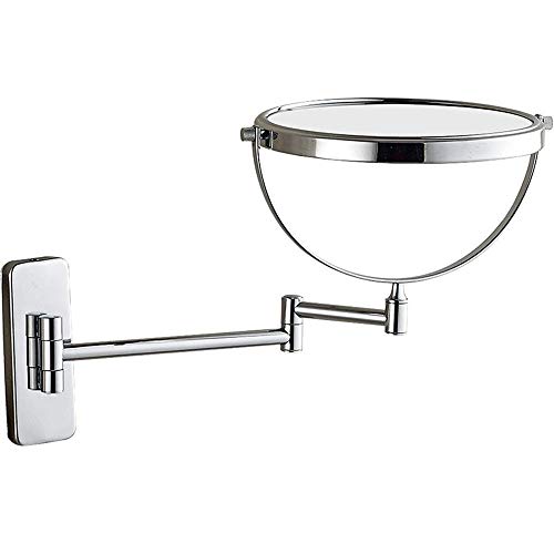 Miroirs de maquillage 8 pouces chrome extensibles pour rasage et beauté - 8