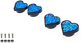 FD&D Multiple Use Shining Screw Cap, Blue Heart Pattern with M6 Machine Screw - Buy now