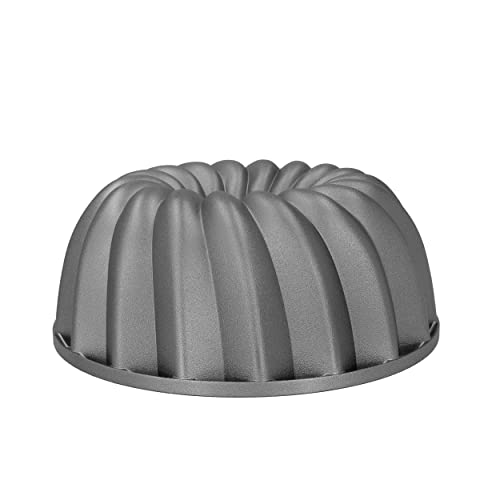 MasterClass 24cm Decorative Cake Tin, Non-Stick and Anti-Scratch Cast Aluminium Pan, Decorative Swirl Design Cake Mould