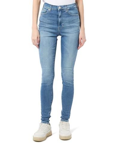 Jean Skinny Tommy Jeans Femme Coupe Très Mince en Denim Stretch Blue Jeans