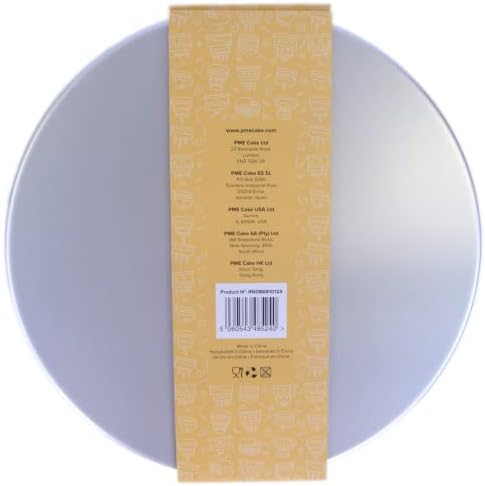 PME Round Cake Pans 6, 8, 10, 12-Inch x 4-Inch Deep, Set of 4,RNDB6810124,Silver
