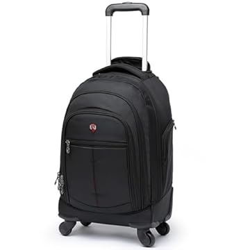 Mochila Com Rodinhas 360° Resistente Notebook Swissport