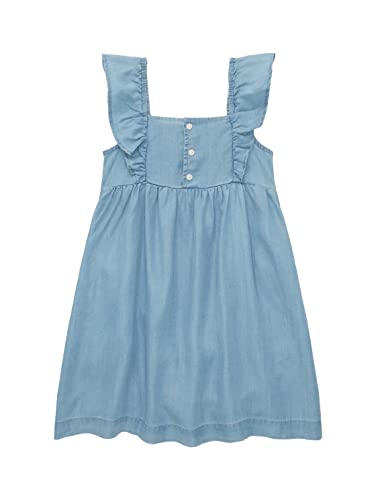 TOM TAILOR Mädchen 1036116 Kinder Jeanskleid mit Rüschen, 10151-Light...