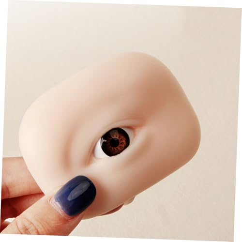 Baluue 2pairs Silicone Makeup Training Skin for Eyebrow Practice Realistic Eye Makeup Models for Beginners - Image 3