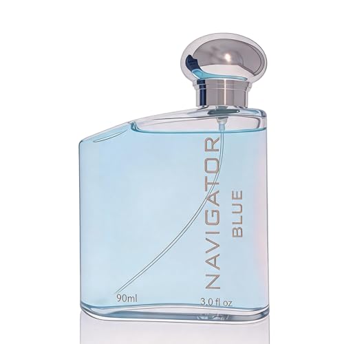 Image of AFLUXE Navigator Blue Eau de Toilette for Men, Refreshing Aromatic Aquatic Fruity Cologne, Long Lasting Clean Scent for Men, 3.0 fl oz (90 ml)