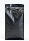 Premium Coffee Bags with Valve (100 pcs, 12 oz) Standing Coffee Beans Storage Bags, Reusable Heat Sealable Side Zipper Pouches, Eco-Friendly Packaging, Perfect for Home and Office