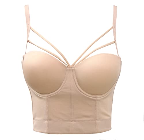 Soutien-gorge bustier push-up uni bslingerie : la solution anti-glissement