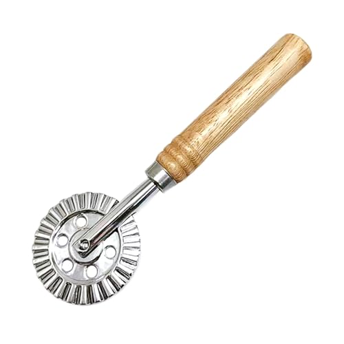 Qutalmi Rueda cortadora de pasta,Rueda cortadora de ravioles | Cortador de rodillos para pasta, prensador de rueda de ravioli de acero inoxidable,Decorador de, herramienta para prensar raviolis,