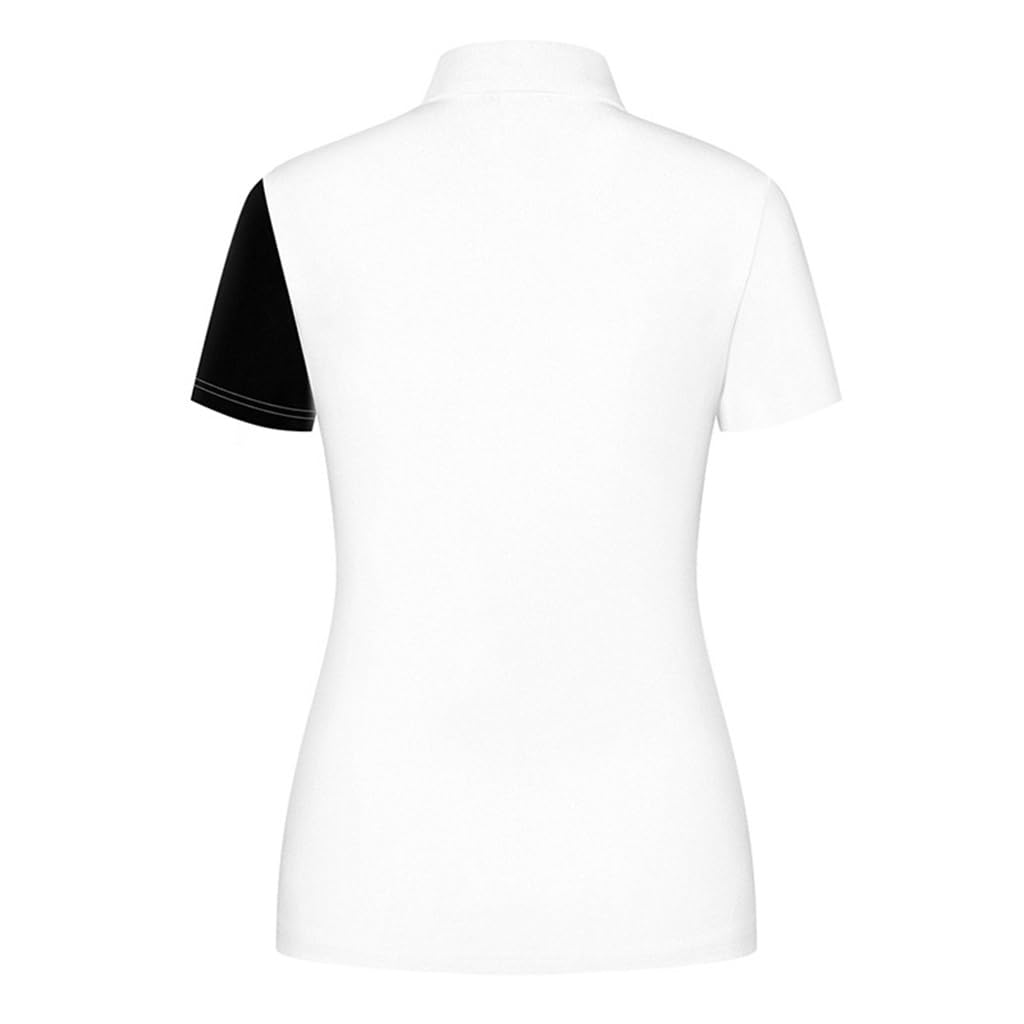 Polo Golf Mujer Camiseta de Tenis Ligera de Manga Corta y Secado Rápido Negocios Casual Verano Tops