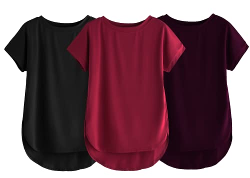 Image of Fabricorn Stylish Plain Up and Down Cotton Tshirt for Women