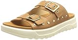 Material exterior: Cuero Geox D XAND 2.1S, Sandalia., para Mujer, (Marrón Claro), 39 EU