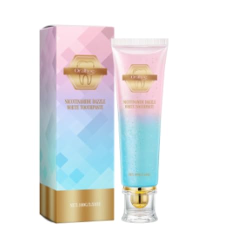 Pasta Dentífrica Blanqueadora Con Niacinamida, Blanqueamiento, Limpieza Profunda,Textura De Arena Movediza De Dos Colores, Aliento Fresco Con Fragancia Duradera Que Te Da Una Sonrisa Hermosa.100g
