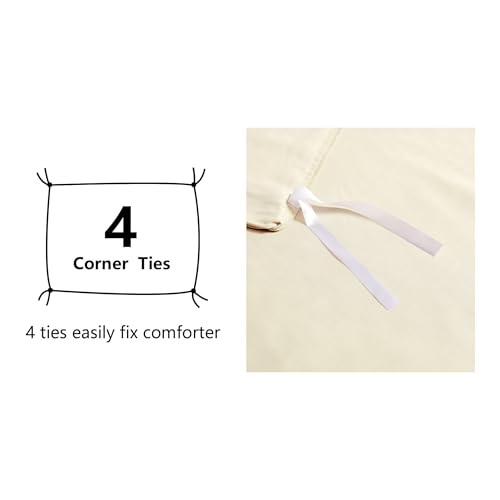 Image of Amazon Basics Lightweight Microfiber 2-Piece Duvet Cover Set, Twin /Twin XL, Beige