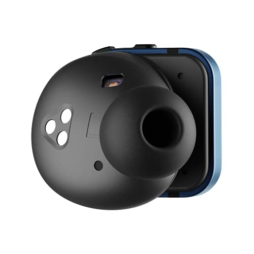 Image of MASTER & DYNAMIC MW08 Sport Active Noise-Cancelling True Wireless Earphones (Blue Sapphire Glass /Black Case)