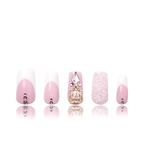 LOVFUL Press on Nails Sweet Elegance| Handmade with Full Covered