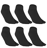[WIOIW] 足袋 2本指ソックス メンズ 靴下 男性用 吸汗速乾 6足セット
