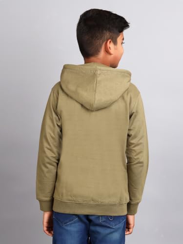Image of ZION Hoodies for Boys - Cotton Hoodies Sweatshirt with Zipper | Solid & Regular Fit with Embroidery | Long Sleeve | for Every Occasion | Multiple Sizes & Colors (Pack of 1)