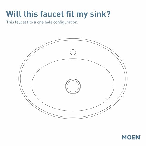 Moen Brushed Gold Flara One-Handle Single Hole Bathroom Faucet with Drain Assembly, S6981BG by Moen - Image 6