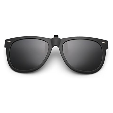 Dooppa Clip-on Polarized Sunglasses for Prescription Glasses - (Black) Cover