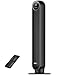 DREO 20dB Leiser Turmventilator, 10 m Wurfweite 4 Geschwindigstufen 4 Modi 8 Std. Timer 90° oszillierende Ventilator mit Kühlung Fernbedienung für Schlafzimmer, Nomad One, Schwarz