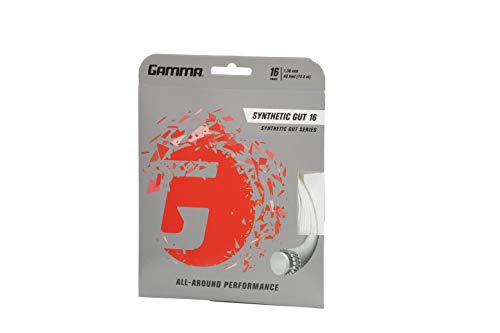 Gamma Unisex Gauge Synthetic Gut 16 White, White, 16G - Single Set 40 Feet Us #TOP3