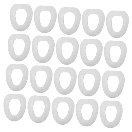 Alipis 20pcs Disposable Toilet Seat Cover Toilet Mat Waterproof Pad Sanitary Pad Home Office Hotel Shop Accessory