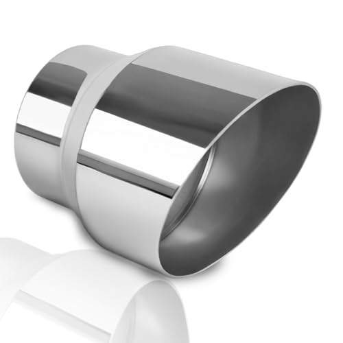 Image of MuHize Exhaust Tip 3 inch Inlet, 4 inch Outlet 5 inch Length Performance Exhaust Tips