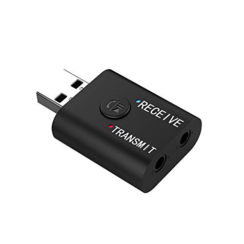 Receptor transmissor de áudio USB Bluetooth 5.0 Adaptador de música sem fio 3,5 mm Adaptador de áudi
