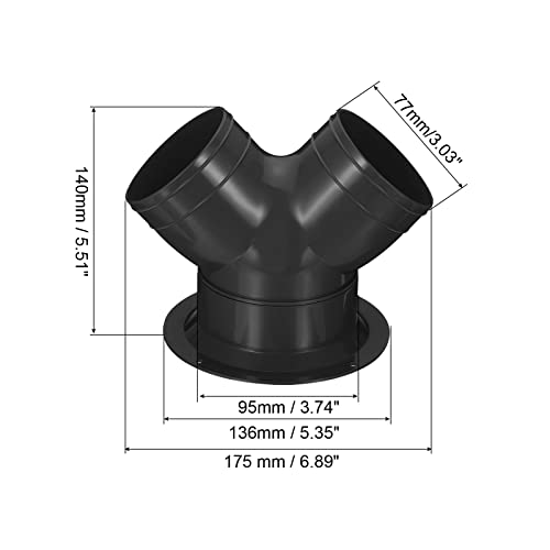 PATIKIL 3 Way Duct Splitter - Image 2