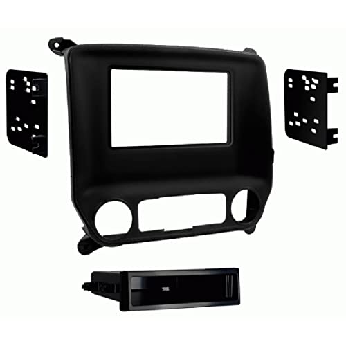 Metra Electronics 99-3014G Custom Fit Mounting Kit ISO DIN w/Pocket Or Double DIN Radio Provision Incl.: Radio Trim Panel/Radio Brackets/Pocket/Screws Custom Fit Mounting Kit, Black