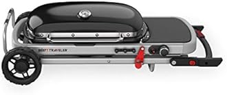 Weber Traveller Portable Gas Grill, Black (Butane)