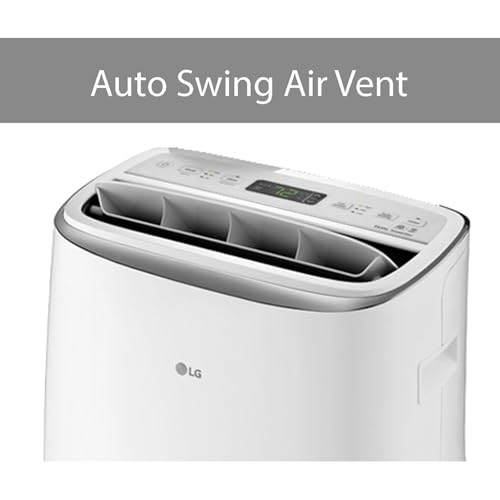 LG 10,000 BTU Dual Inverter Portable Air Conditioner Unit for Medium Rooms, Bedroom, Office, Kitchen, Dining Room, 115V, Cools up to 500 Sq. Ft. with 3 Speeds, 24H Timer, Wi-Fi Control, Remote, White - image 6