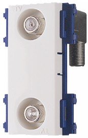 Amazon | サン電子 F型直列ユニット テレビ端子 10-2610MHz 電源挿入型