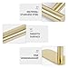 NUOBESTY Stainless Steel Towel Holder Organizer 304 Brushed Gold Single Bar 40cm Wall-Mounted Bathroom Towel Rack Tool-Free Installation