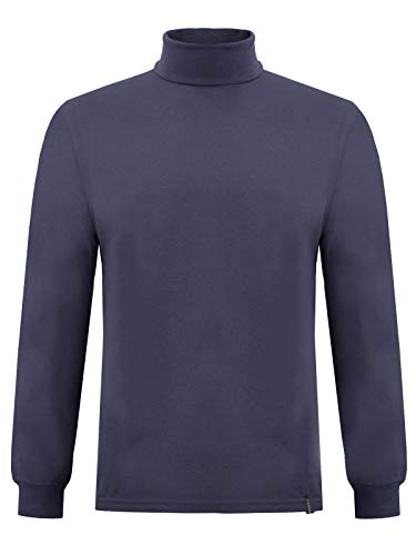 IMAKO® Herren klassischer Sweatshirt-Pullover Rollkragen Marine Größe XL Cover