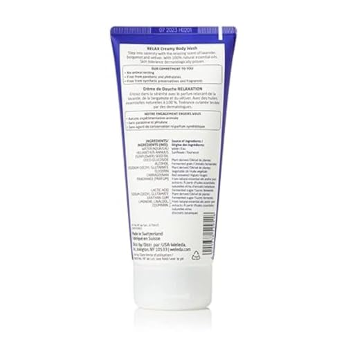 Image of Weleda Aroma Essentials Relax Creamy Body Wash, Parabens Free, 6.8 Fluid Ounce (Pack of 2)