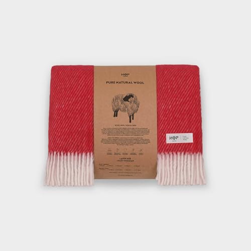 HOP DESIGN Wolldecke ALPAK (Burgund)