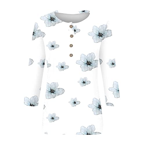 Womens Casual Work Tops Womens Plus Size Tops Ladies Spring Tops Womens Summer Blouses Casual Womens Tops Woman Shirt Light Blue M #TOP5