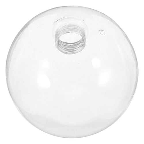 TOPPERFUN Cubierta de Lámpara de Vidrio Transparente G9 Pantalla de Globo Redondo de 80 Mm Rosca Reemplazo para Lámparas de Techo Ventilador de Techo Cubierta de Bombilla de Cristal