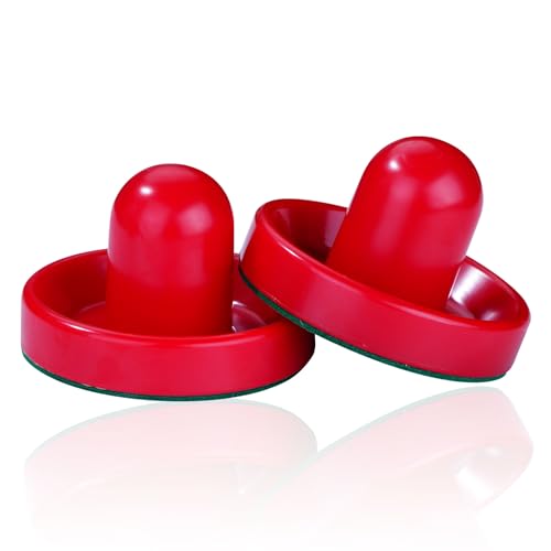 Glamorway Pack of 5 Red 2-inch Mini Air Hockey Table Pucks (2.5inch Pucks with 2 Stikers)