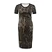 Estuaferng Baby Shower Maternity Dress Midi Dresses for Women Maternity Fashion 2025 Winter Dress for Outdoor Family Gathering - Brown