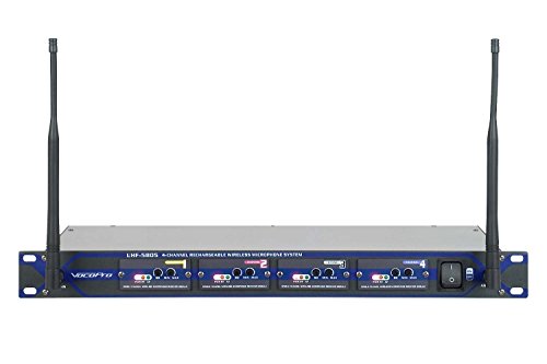 Vocopro Uhf580510 Professional Rechargeable 4-Channel Uhf Wireless Microphone System #TOP1