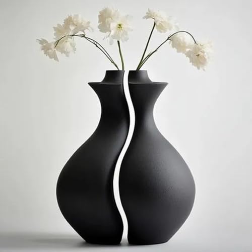 3D Printed Split Vase (White)