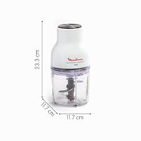 Moulinex Moulinette Essential DJ5201 3-in-1 Zerkleinererer, Mixen und Schneiden, Druckdeckel-System 300 W, Fassungsvermögen 0,4 l – Ansicht 7