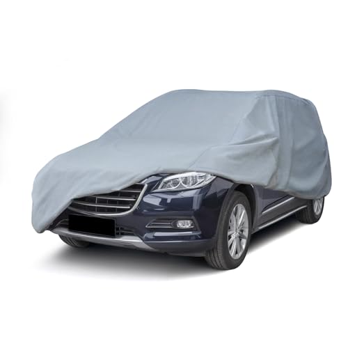 Image of Season Guard Sedan 175 inch Hatchback Cover, Dustproof Light Indoor & Outdoor | Breathable polypropylene layer, fits Hatchback up to 175 inch, includes storage bag & antenna patch, elastic hem for secure fit