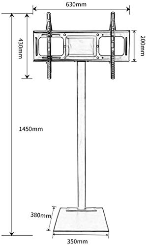 Soporte móvil para TV de 32"-70" para pantallas planas miniatura 2