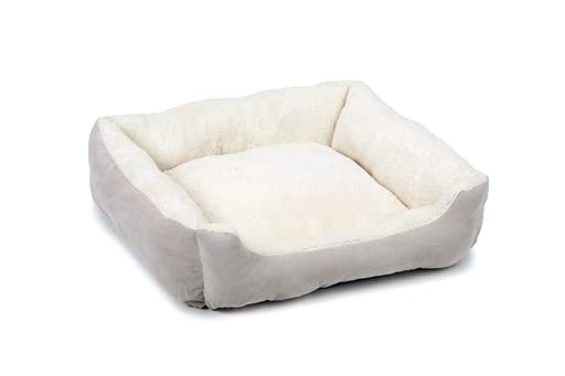 Beeztees Mogina - Hundebett Hundekissen Hundedecke - grau/weiß - 65x60x20 cm